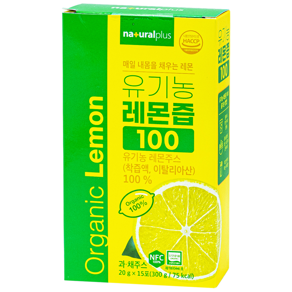 내츄럴플러스 유기농 레몬즙 100 20g