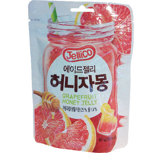 청우식품 젤리코 에이드젤리 허니자몽 80g