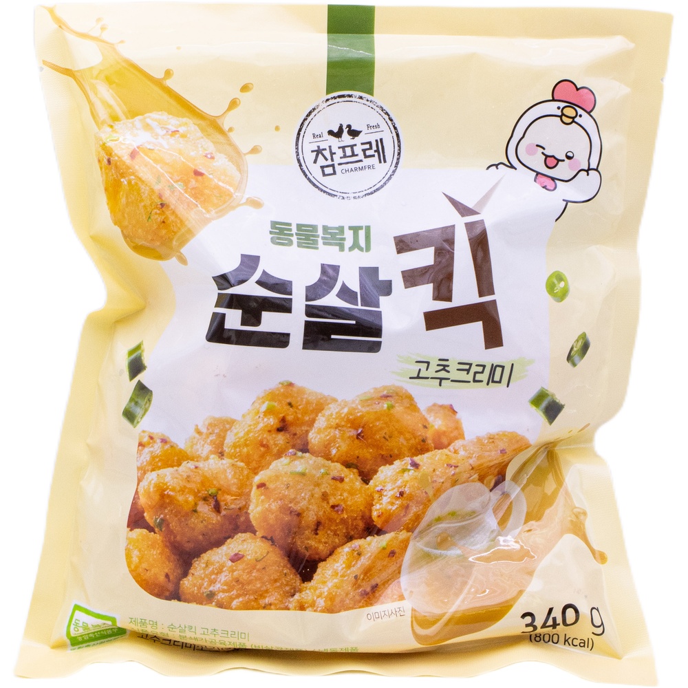참프레 동물복지 순살킥 고추크리미 340g
