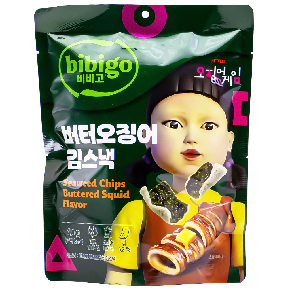 CJ 비비고 버터오징어 김스낵 40g