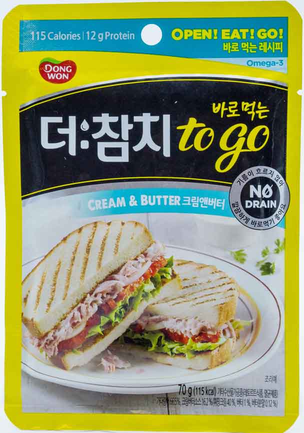 동원 더참치 투고 크림앤버터 70g