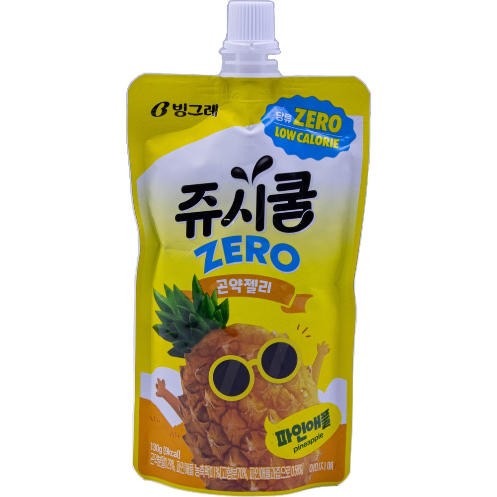 빙그레 쥬시쿨 제로 곤약젤리 파인애플 130g