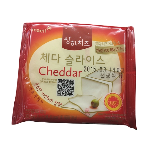 매일유업 상하치즈 체다 슬라이스 100g