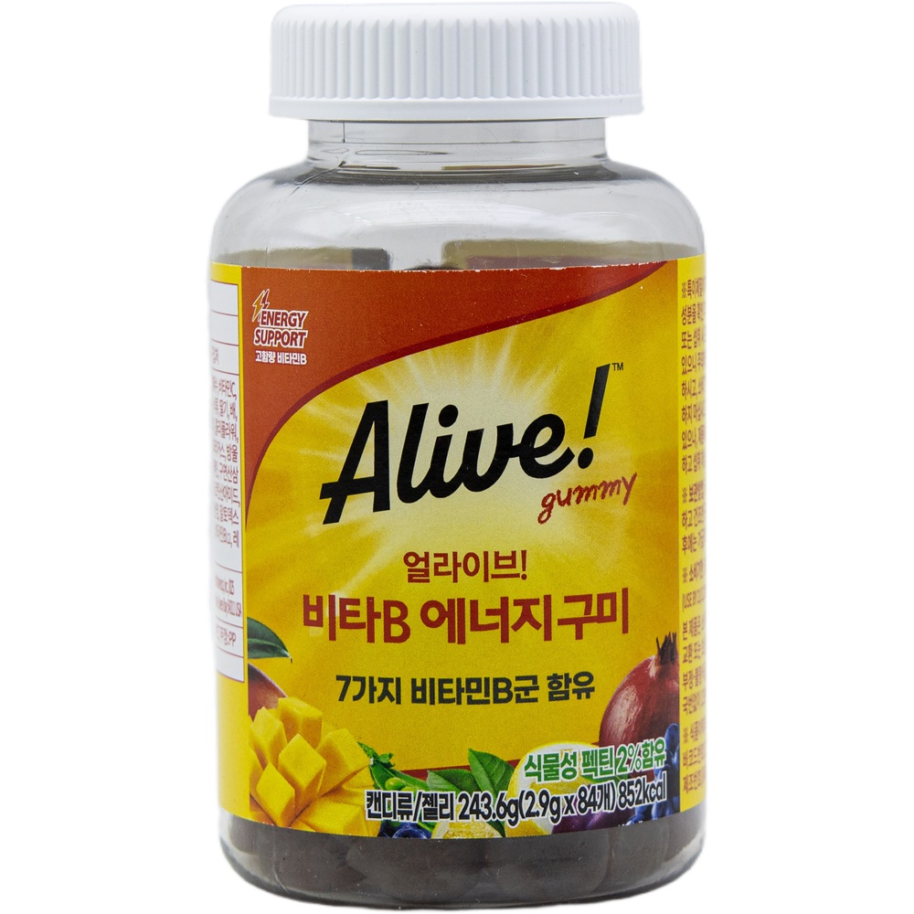 네츄럴라이프 얼라이브 비타B 에너지 구미 243.6g