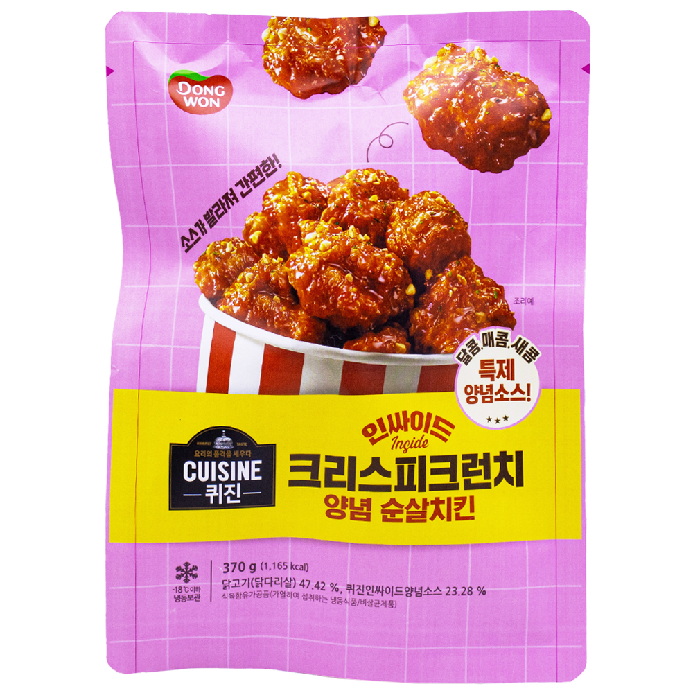 동원 퀴진 인싸이드 양념 순살치킨 370g