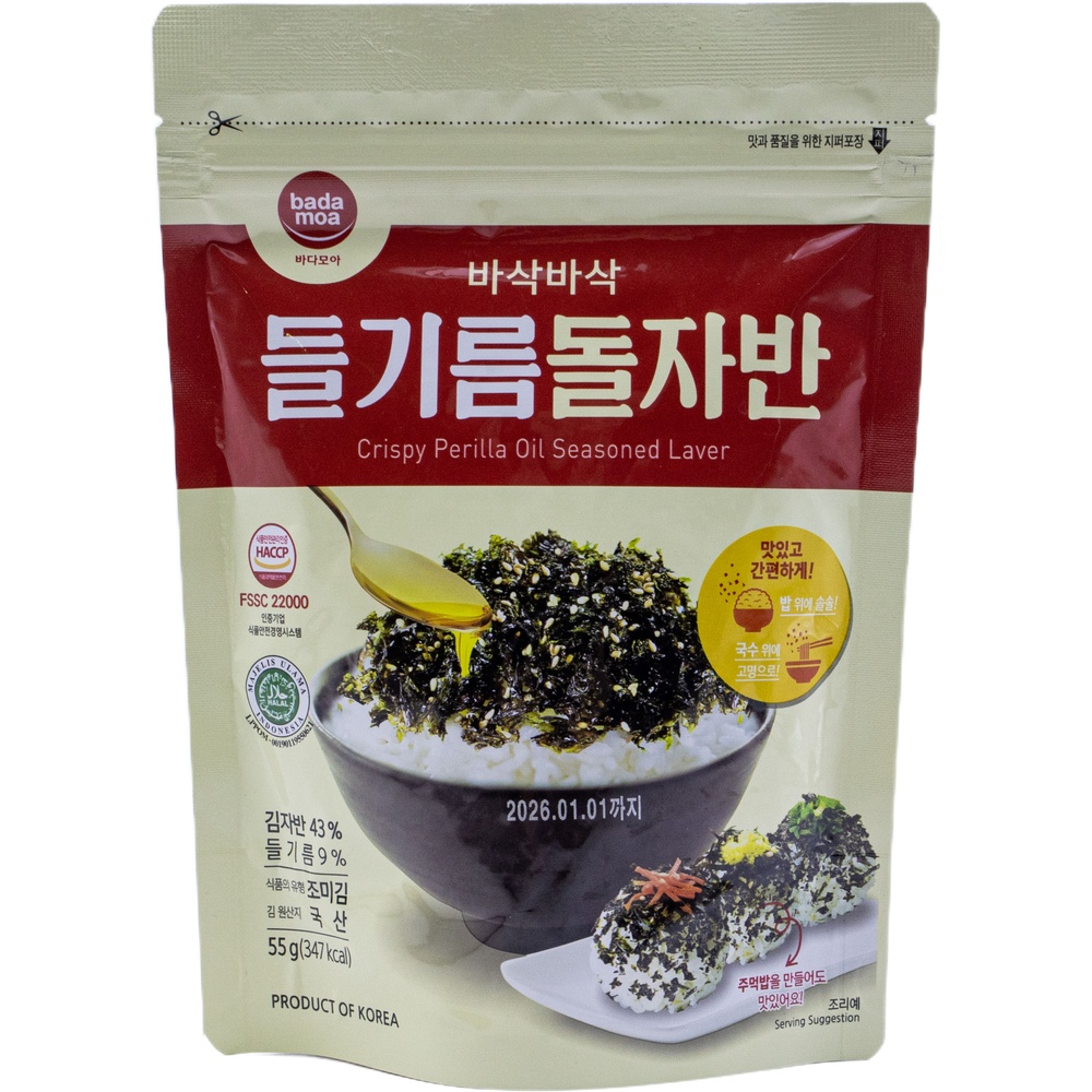 대양식품 바다모아 들기름 돌자반 55g
