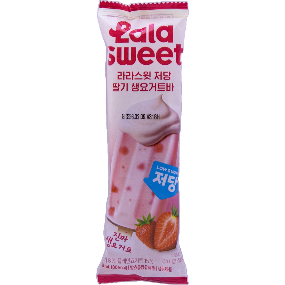 라라스윗 저당 딸기 생요거트바 70mL