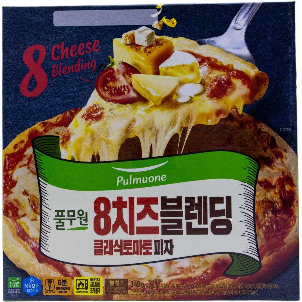 풀무원 8치즈블렌딩 클래식토마토 치즈피자 340g