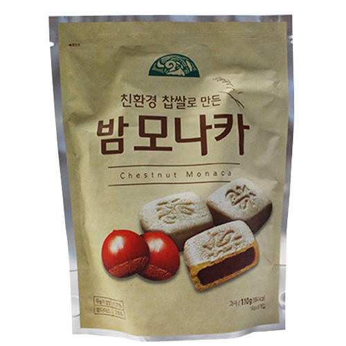 오가닉스토리 국내산 찹쌀로만든 밤모나카 112g