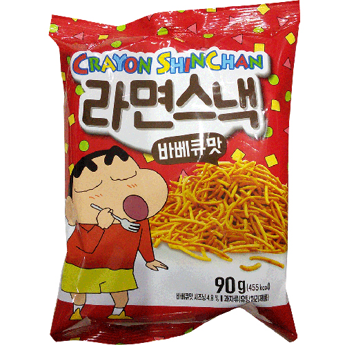 크레용신짱 짱구 라면스낵 바베큐맛 90g