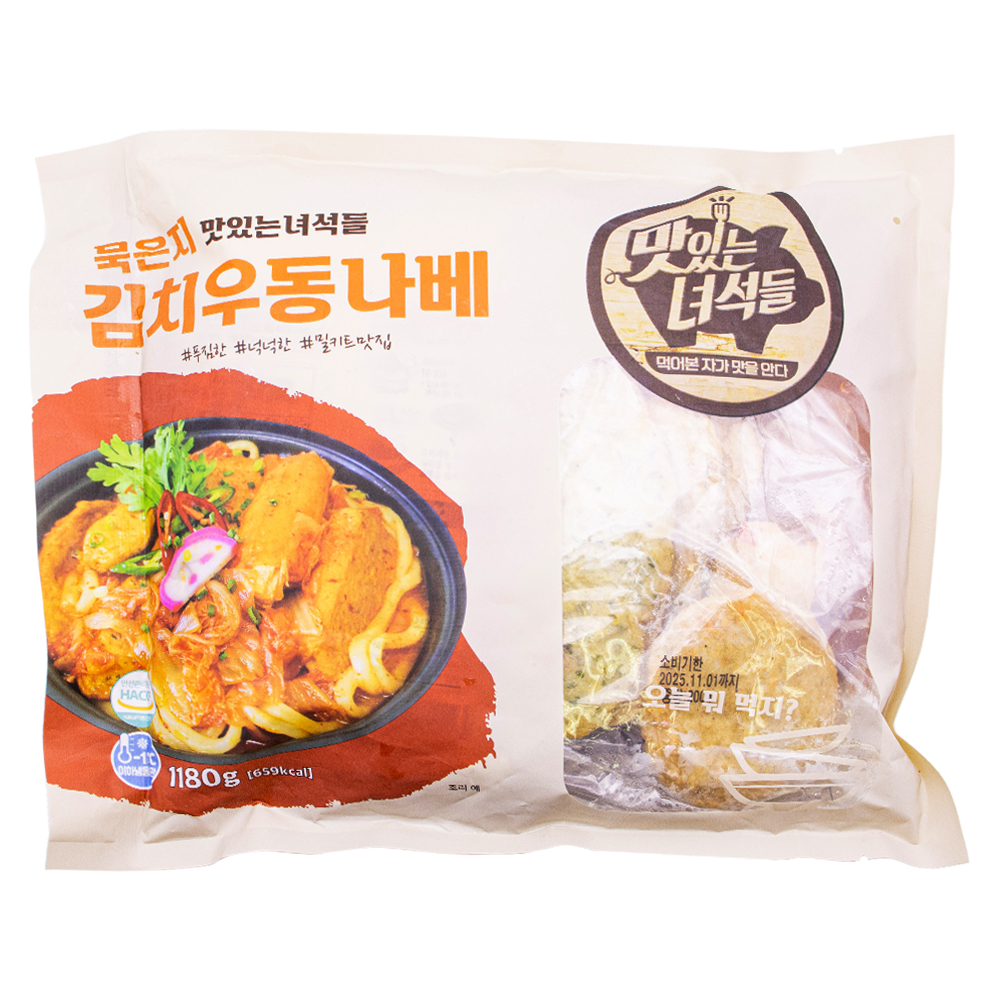 맛있는녀석들 묵은지 김치우동 나베 1180g