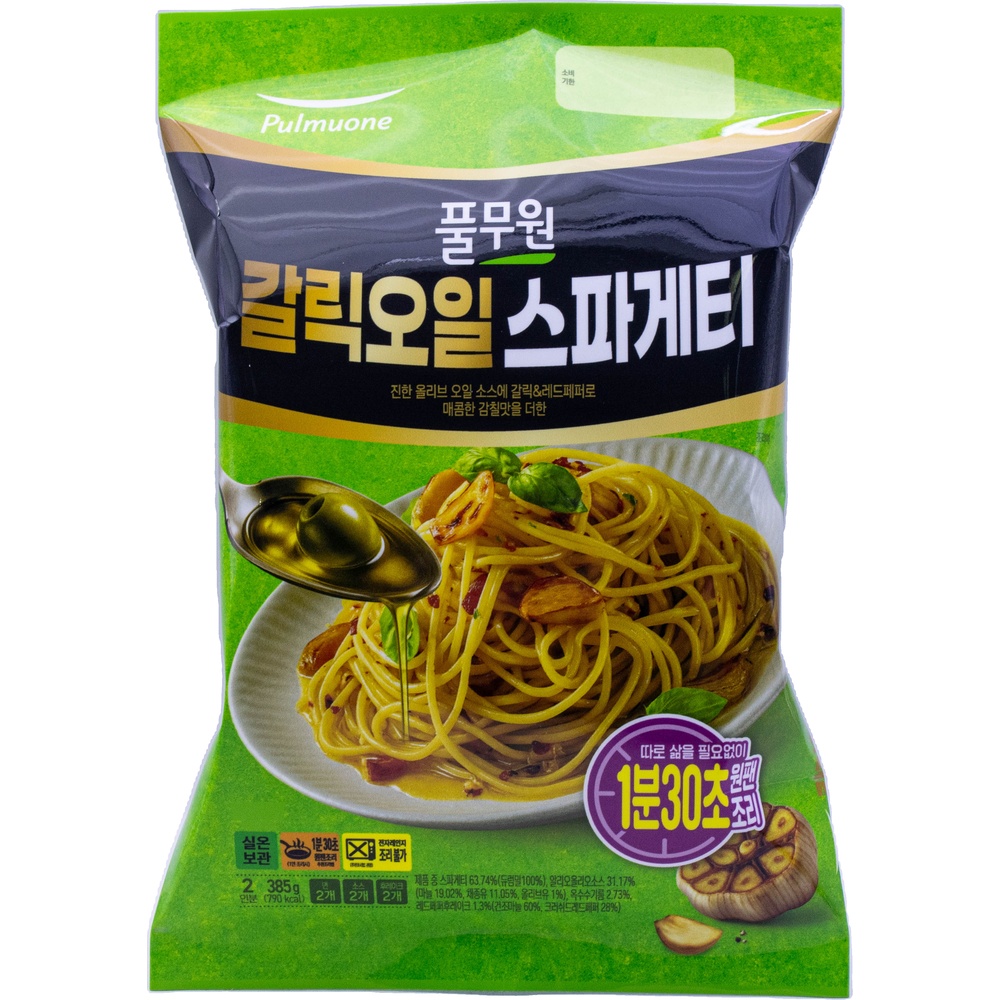 풀무원 갈릭오일 스파게티 385g