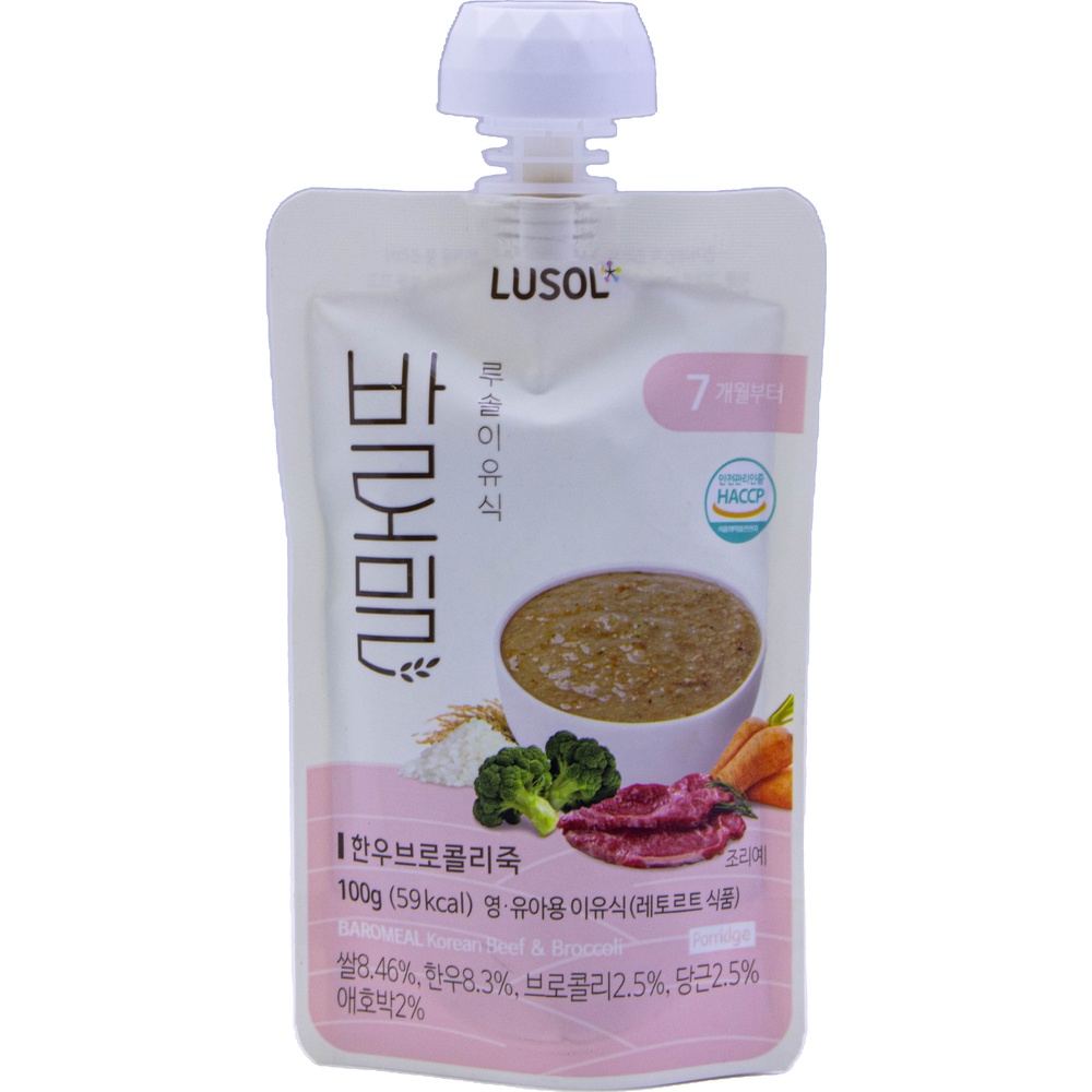 에르코스 루솔 바로밀 한우브로콜리죽 100g