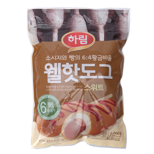 하림 웰핫도그 스위트 1000g