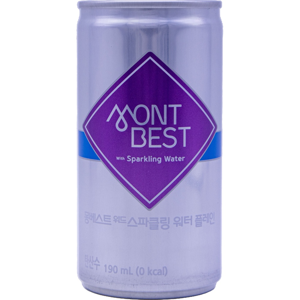 몽베스트 위드 스파클링 워터 플레인 190mL