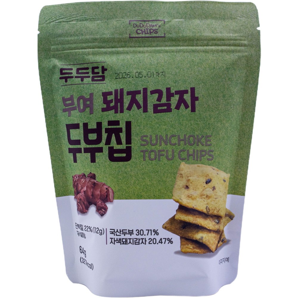 두두담 두두담스칩스 부여 돼지감자 두부칩 64g