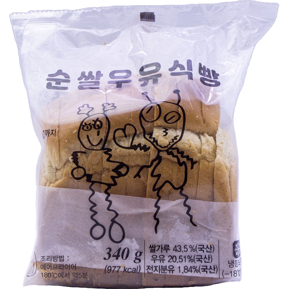 외계인방앗간 순쌀우유식빵 340g