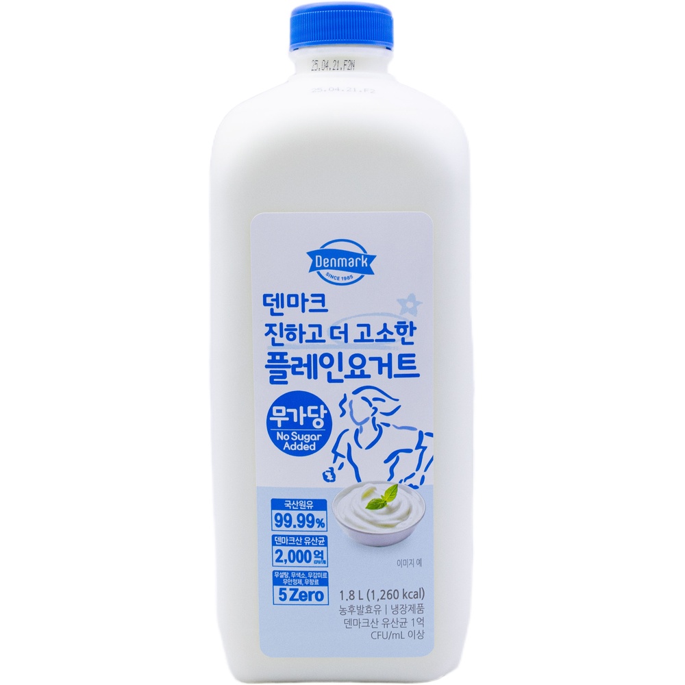 동원 덴마크 진하고 더 고소한 플레인요거트 무가당 1.8L