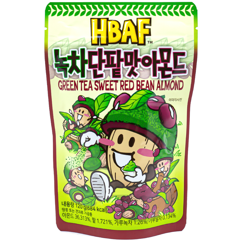 바프 녹차 단팥맛 아몬드 120g