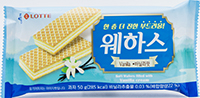 롯데 웨하스 바닐라맛 50g