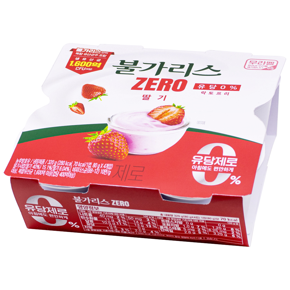 남양 불가리스 제로 딸기 80g
