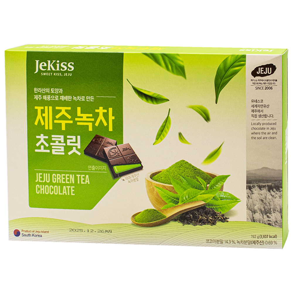 제키스 제주 녹차 초콜릿 192g