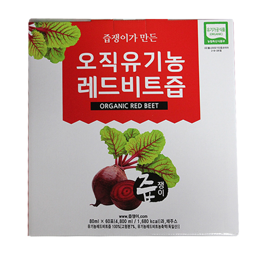 즙쟁이 오직유기농레드비트즙 80mL