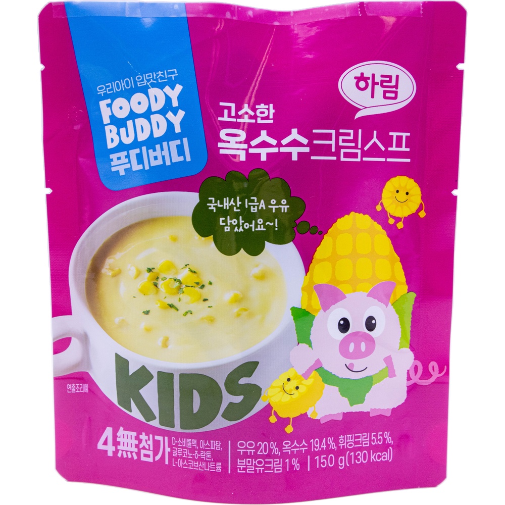 하림 푸디버디 옥수수 크림스프 150g