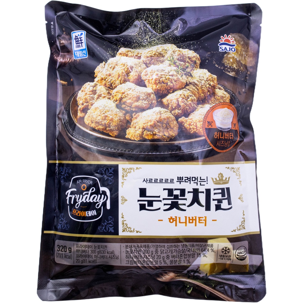 사조 대림선 프라이데이 눈꽃치퀸 허니버터 320g