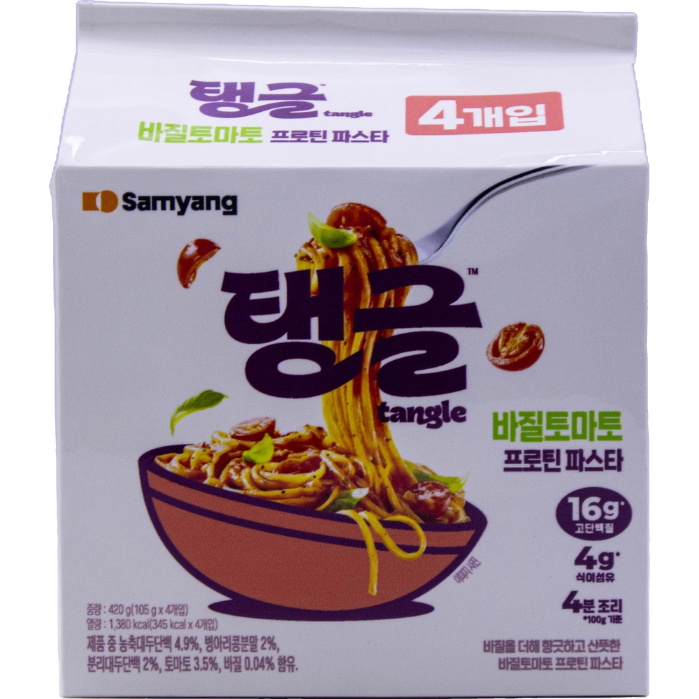 삼양 탱글 바질토마토 프로틴 파스타 105g