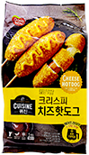 동원 퀴진 크리스피 치즈 핫도그 400g