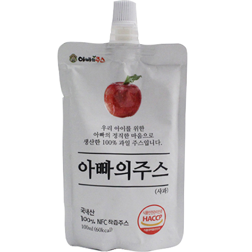 연두팜 아빠의주스 사과 100ml