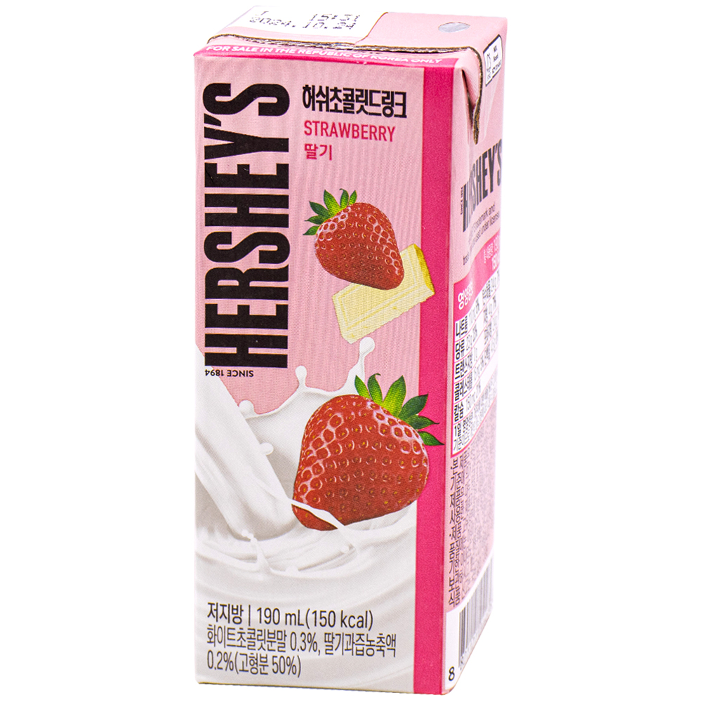 허쉬 초콜릿드링크 딸기 190mL