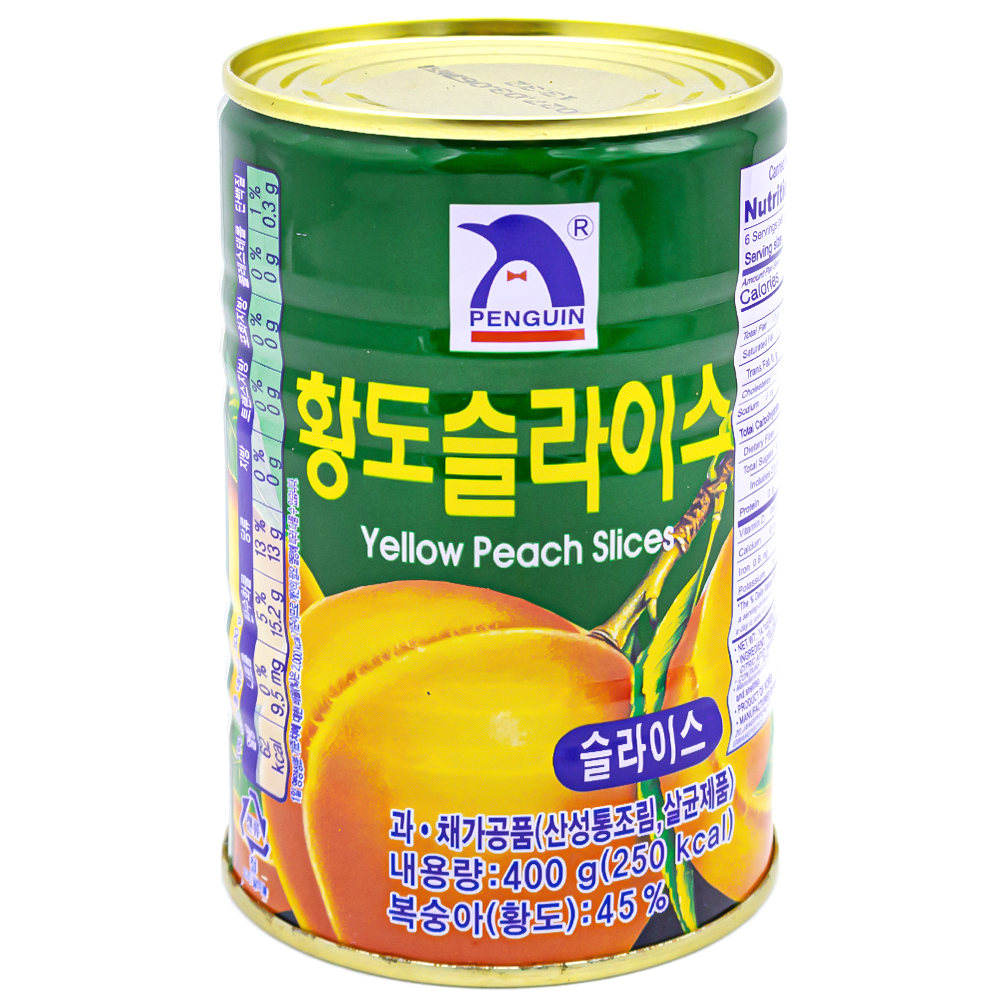 펭귄 황도슬라이스 400g