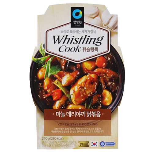 청정원 휘슬링쿡 마늘 데리야끼 닭볶음 240g
