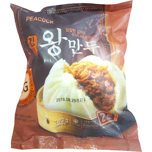 피코크 김치 왕만두 140g