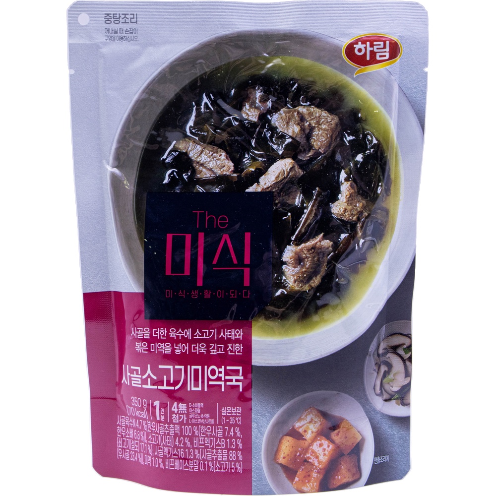 하림 더미식 사골 소고기미역국 350g