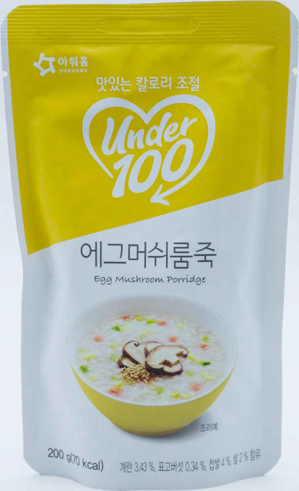 아워홈 에그머쉬룸 죽 200g