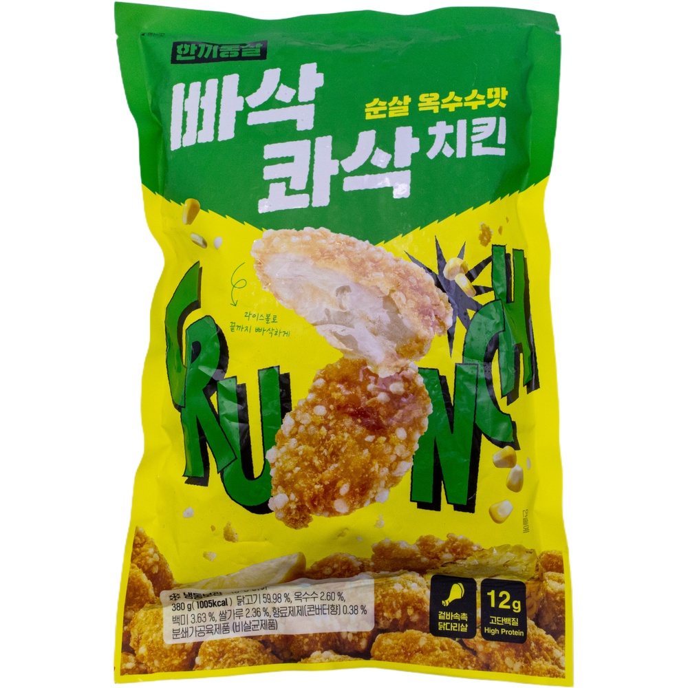 이그니스 한끼통살 빠삭 콰삭 치킨 순살 옥수수맛 380g