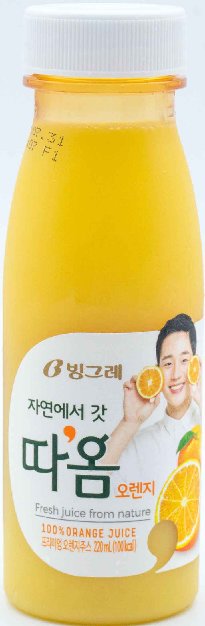 빙그레 따옴 오렌지주스 220ml
