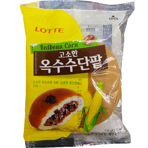 롯데 고소한 옥수수단팥 110g