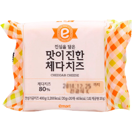 이마트 진심을 담은 맛이 진한 체다 치즈 400g