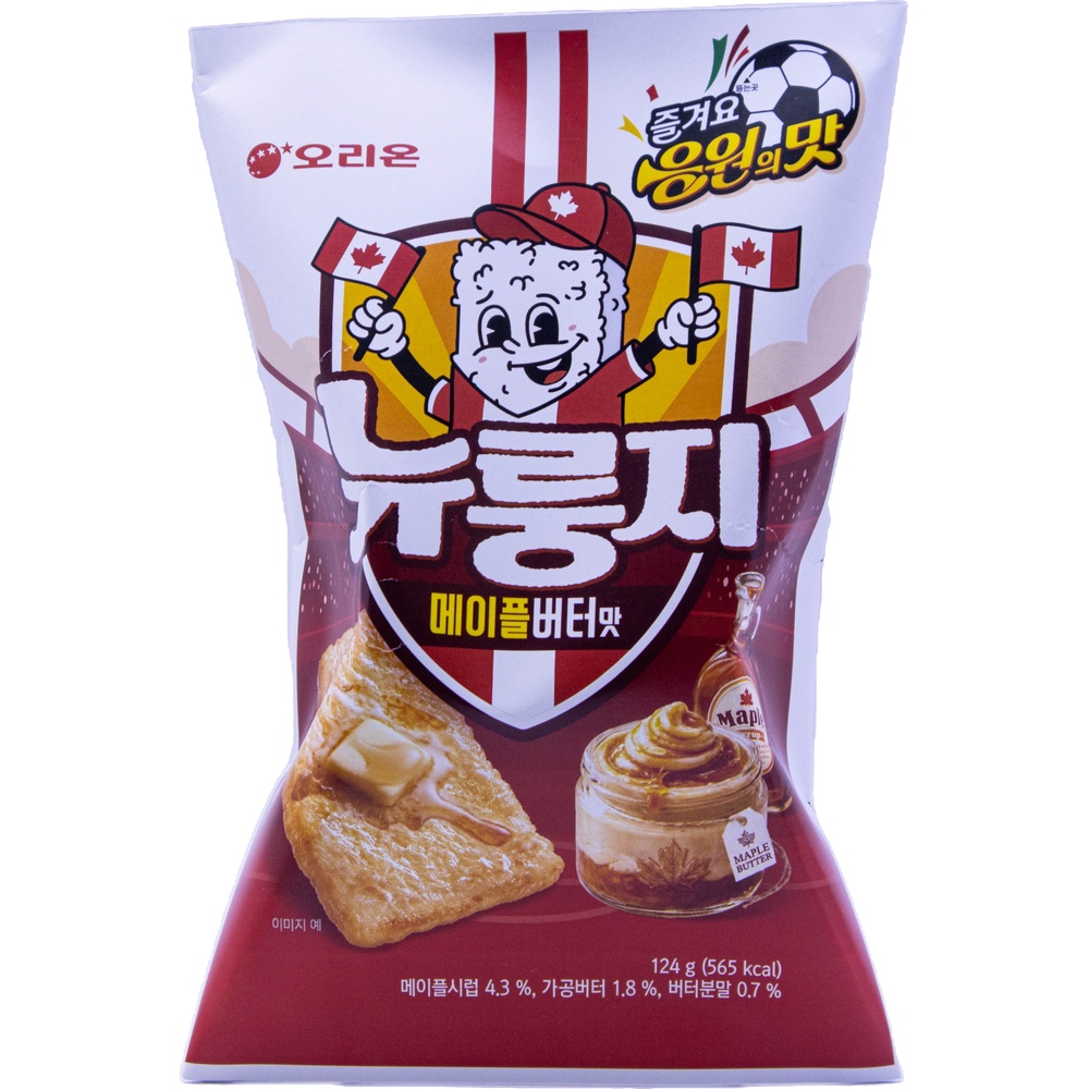 오리온 뉴룽지 메이플버터맛 124g