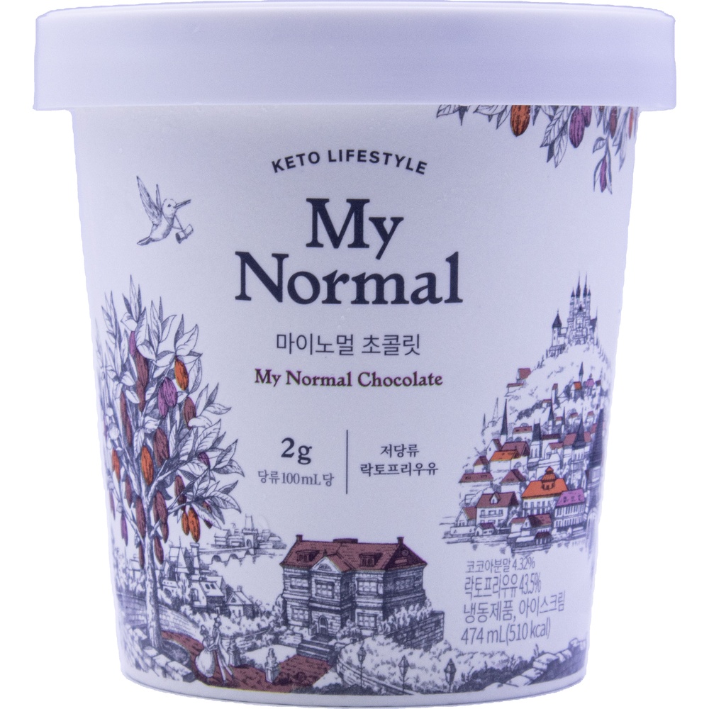 마이노멀 초콜릿 아이스크림 474mL