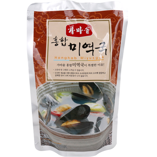 청조푸드 가마솥 홍합미역국 500g