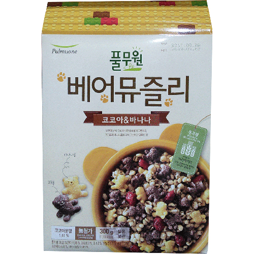 풀무원 베어 뮤즐리 코코아 바나나 300g