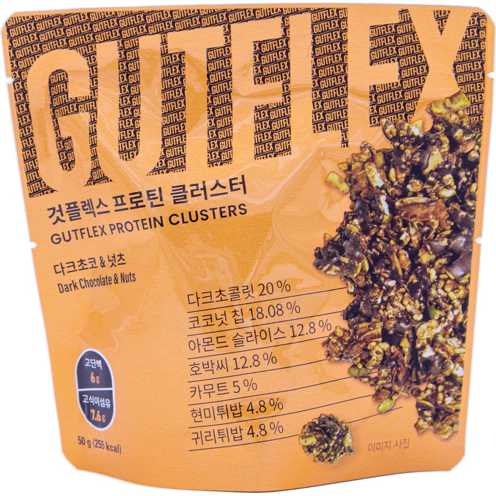 애디드바이옴 것플렉스 프로틴 클러스터 다크초코 넛츠 50g
