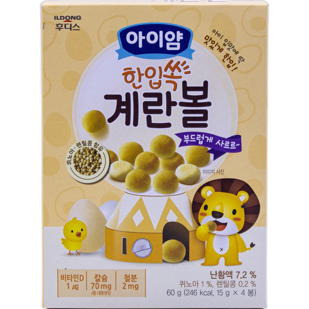 일동후디스 아이얌 한입쏙 계란볼 60g