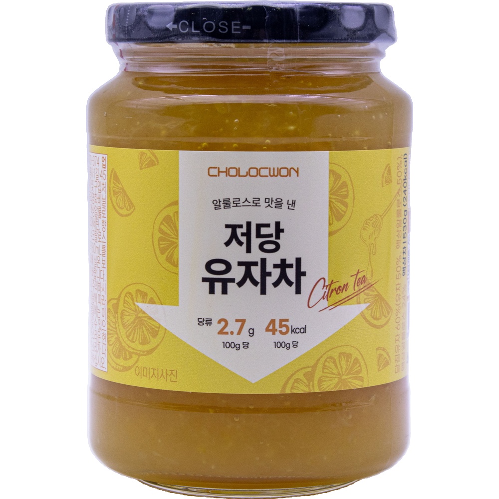 초록원 저당 유자차 530g