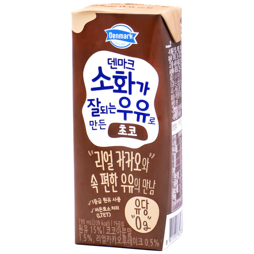 동원 덴마크 소화가 잘되는 우유로 만든 초코 190mL